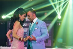 Sweet Indian couple having their first dance. Sweet Indian couple having their first dance.