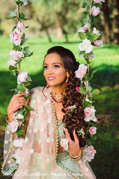 Marvelous indian bride posing for photoshoot Marvelous indian bride posing for photoshoot