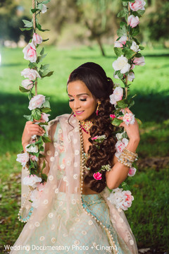 Lovely indian bride hair look Lovely indian bride hair look