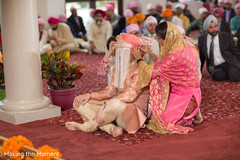 Special guests with Indian groom Special guests with Indian groom