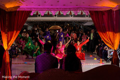 Indian couple observing the choreographies Indian couple observing the choreographies