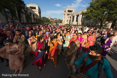 Guests having a blast during baraat Guests having a blast during baraat