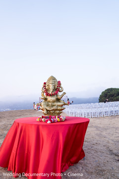 Traditional statue by the Indian wedding venue Traditional statue by the Indian wedding venue