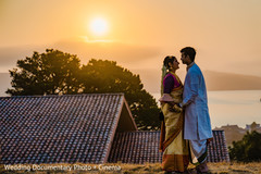 Talented capture of the sunset and the newlyweds Talented capture of the sunset and the newlyweds