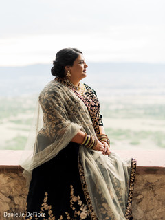 Adorable indian bride posing outdoors. Adorable indian bride posing outdoors.