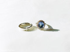Stunning Indian bride and groom's wedding rings. Stunning Indian bride and groom's wedding rings.
