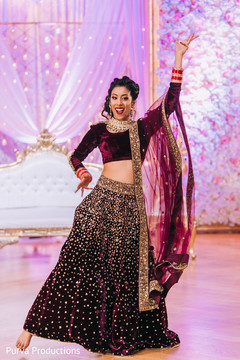 Indian bride showing some dance moves. Indian bride showing some dance moves.