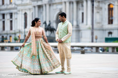 Indian groom admiring his lovely bride. Indian groom admiring his lovely bride.