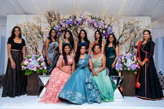 Fascinating indian bride and bridesmaids reception fashion. Fascinating indian bride and bridesmaids reception fashion.
