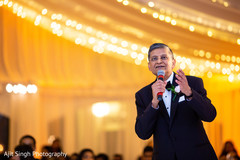Indian wedding reception speech capture. Indian wedding reception speech capture.