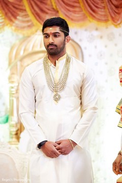 Indian groom at his wedding ceremony. Indian groom at his wedding ceremony.