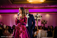 Beautiful guest delivering some words Beautiful guest delivering some words