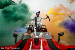 Indian groom's baraat procession. Indian groom's baraat procession.