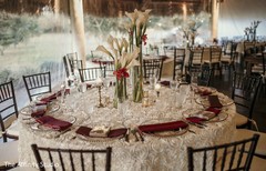 Elegant Indian wedding table setup. Elegant Indian wedding table setup.