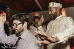 Indian groom at his reception dance. Indian groom at his reception dance.