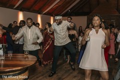 Upbeat Indian wedding reception dance capture. Upbeat Indian wedding reception dance capture.