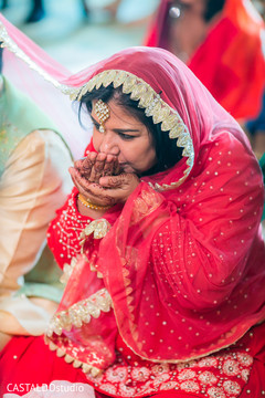 Special ritual at milni celebration. Special ritual at milni celebration.
