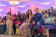 Lovely Indian couple at their Sangeet party. Lovely Indian couple at their Sangeet party.