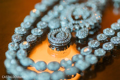 Closeup capture of Indian bridal earrings and necklace. Closeup capture of Indian bridal earrings and necklace.