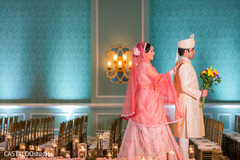 Maharani surprising the groom. Maharani surprising the groom.