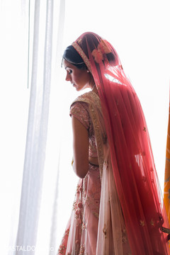 Enchanting Indian bride on her ceremony outfit. Enchanting Indian bride on her ceremony outfit.