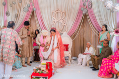 Indian couple lights the sacred fire. Indian couple lights the sacred fire.