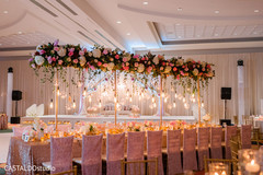 Dreamy indian wedding reception table flower decoration. Dreamy indian wedding reception table flower decoration.