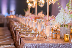 Stunning Indian wedding reception table setup. Stunning Indian wedding reception table setup.
