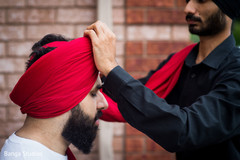 Indian groom getting ready for the ceremony Indian groom getting ready for the ceremony