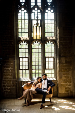 Indian couple posing for pictures Indian couple posing for pictures