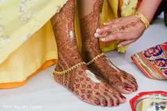 Close up capture of Maharani's feet mehndi Close up capture of Maharani's feet mehndi