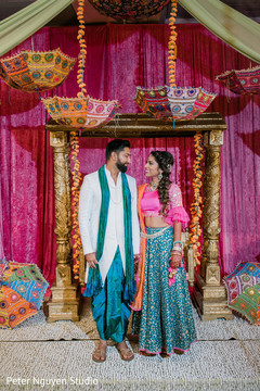 Indian couple looking at each other Indian couple looking at each other