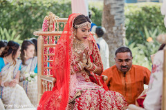 Maharani having a spiritual moment at the ceremony Maharani having a spiritual moment at the ceremony