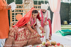 Indian couple getting married Indian couple getting married