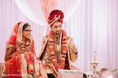 Charming Indian couple at ceremony. Charming Indian couple at ceremony.