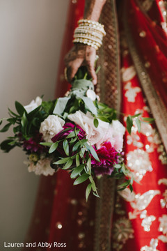 Floral arrangement details of the Indian bride Floral arrangement details of the Indian bride