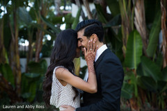 Indian bride and groom during the photo shoot Indian bride and groom during the photo shoot
