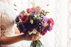 Floral design details of the bride Floral design details of the bride