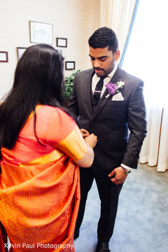 Indian groom getting ready for the ceremony Indian groom getting ready for the ceremony