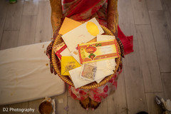 Maharani holding gifts received at the haldi celebration. Maharani holding gifts received at the haldi celebration.