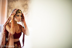 Maharani putting her ghoonghat on. Maharani putting her ghoonghat on.