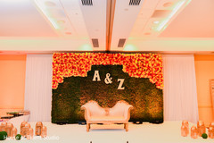 Indian bride and groom's stage decor Indian bride and groom's stage decor