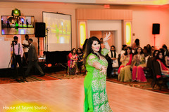 Dancer during the choreographies Dancer during the choreographies