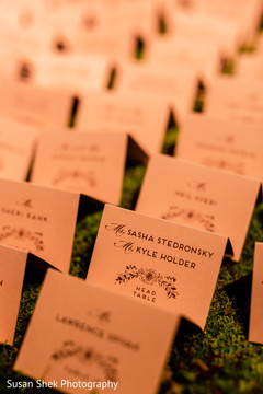 Lovely Indian wedding table cards decor. Lovely Indian wedding table cards decor.
