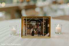Marvelous Indian couple wedding portrait decor. Marvelous Indian couple wedding portrait decor.