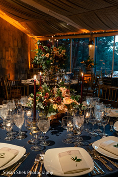 Splendid Indian wedding reception table decor. Splendid Indian wedding reception table decor.