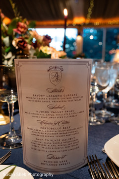 Elegant Indian wedding reception menu sign. Elegant Indian wedding reception menu sign.