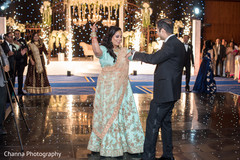 Indian couple having their first dance Indian couple having their first dance