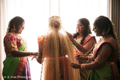Maharani and bridesmaids getting ready Maharani and bridesmaids getting ready