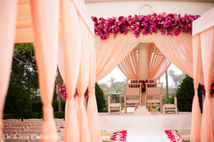 Colorful draping of the ceremony Colorful draping of the ceremony